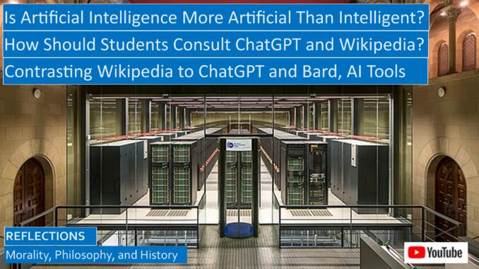Is AI Merely Artificially Intelligent? Comparing AI ChatGPT and Bard to Wikipedia