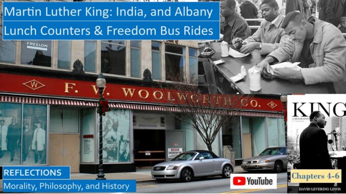 Martin Luther King, Lunch Counters, Freedom Riders, and Albany, Lewis’ Biography