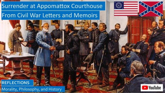 Surrender at Appomattox Courthouse, Ending the American Civil War